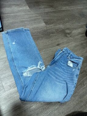 American eagle mom jeans Light Blue Distressed Women’s Jeans